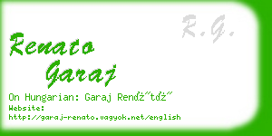 renato garaj business card